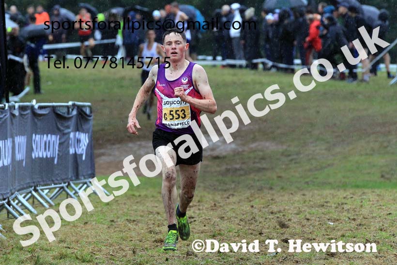 Junior Mens 2023 National Cross Country Relays, Berry Hill Park, Mansfield.  Photo: David T. Hewitson/Sports for All Pics